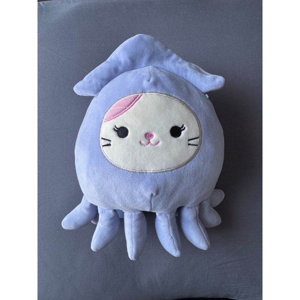 Squishmallow Plush Karina Calico Cat Kitty Stacy Squid Costume Stuffed Toy 10"